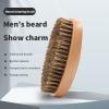 1Pcs Beard Brush Beard Straightener Brush with Premium Wood Handle Brush Beard Cleaning Tool Gift for Men view 2