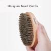 1Pcs Beard Brush Beard Straightener Brush with Premium Wood Handle Brush Beard Cleaning Tool Gift for Men view 3