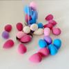 Mini Makeup Sponge Multi-colored 10 Pcs Small Beauty Sponge Blender Set for Foundation, Powder, Concealer Highlight,and Eye Shadow view 3