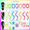 SUPWEE Glow in The Dark 3D Sculpting Gel for Nail Art 8 Colors Carving Painting Drawing Nail molding Gel Home Manicure DIY Nail Salon Kit view 4