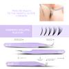 SIVOTE Lash Tweezers for Eyelash Extensions, Pack of 5 Purple  Lash Extension Tweezers Set with Diamond Grip, Precision Fiber Tip for Volume Eyelash Extensions view 2