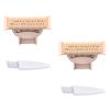 2PCS LinMei Nu Shaver Replacement Heads Compatible for Finishtouch Flawless Women Nu Razor with 2 Cleaning Brush view 1