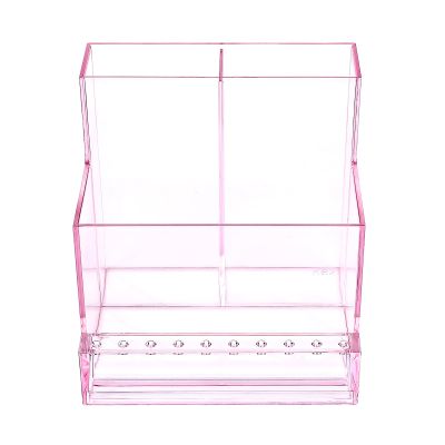 FRCOLOR Nail Drill Bit Holder Organizer Acrylic Display Rack Holder Nail Bit Stand Container Case Nail Drill Bits Stand Displayer Organizer Manicure Tools