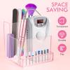 FRCOLOR Nail Drill Bit Holder Organizer Acrylic Display Rack Holder Nail Bit Stand Container Case Nail Drill Bits Stand Displayer Organizer Manicure Tools view 3