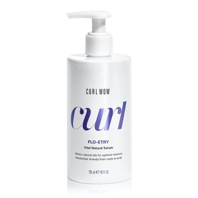 COLOR WOW Curl Wow Flo-etry Vital Natural Serum  Rich-oil blend moisturizes dry, dehydrated strands from root to tip for instantly plump, plush, juicy curls, No weight or greasy feel!