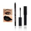 CAHIUYOA Black Matte Lipstick Lip Liner Set,Liquid Lipstick Lip Gloss Smudge Proof for Halloween Cosplay Goth Makeup,Waterproof and Long Lasting Black Lip Liner and Lipstick Set view 1