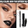 CAHIUYOA Black Matte Lipstick Lip Liner Set,Liquid Lipstick Lip Gloss Smudge Proof for Halloween Cosplay Goth Makeup,Waterproof and Long Lasting Black Lip Liner and Lipstick Set view 2