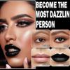CAHIUYOA Black Matte Lipstick Lip Liner Set,Liquid Lipstick Lip Gloss Smudge Proof for Halloween Cosplay Goth Makeup,Waterproof and Long Lasting Black Lip Liner and Lipstick Set view 3