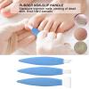 Pedicure Knife Set for Feet, 3Pcs Stainless Steel Pedicure Knife Tools Ingrown Toe Nail Foot Callus Dead Skin Remover Nail for Feet Grooming Nail Care Tools Kit for Nail Corn Callus(Dark Blue Suit) view 3
