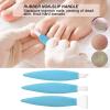 Pedicure Knife Set for Feet, 3Pcs Stainless Steel Pedicure Knife Tools Ingrown Toe Nail Foot Callus Dead Skin Remover Nail for Feet Grooming Nail Care Tools Kit for Nail Corn Callus(Blue) view 3