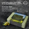 O Naturals Bar Soap for Men - 3-Pcs Mens Soap Bar - Natural Soap - Mens Bar Soap - Body Soap Bars - Men Soap - Natural Soap for Men - Organic Men's Soap Bars - Exfoliating Soap Bar - Citrus,Olive&Mint view 3