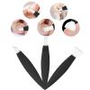 Pedicure Knife Set for Feet, 3Pcs Stainless Steel Pedicure Knife Tools Ingrown Toe Nail Foot Callus Dead Skin Remover Nail for Feet Grooming Nail Care Tools Kit for Nail Corn Callus(Black Set) view 2