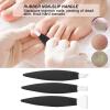 Pedicure Knife Set for Feet, 3Pcs Stainless Steel Pedicure Knife Tools Ingrown Toe Nail Foot Callus Dead Skin Remover Nail for Feet Grooming Nail Care Tools Kit for Nail Corn Callus(Black Set) view 3