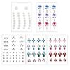 KALLORY 5 Sets Facial Gems, Colorful Face Body Rhinestone Face Jewels Stick on Makeup Decoration for Women Girls view 1