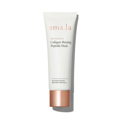 Amala Collagen Boosting Peptide Mask - All Natural Anti Aging Moisturizing Face Mask with Collagen Activating Peptides, Plant Based Retinol & Vitamin C for Fine Lines & Wrinkles (50ml)