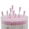 HOMEFOX Pink Cotton Swabs Spiral - 400 Count Organic Cotton Buds Double Side Tightly Wrapped Cotton Tips Paper Stick Soft Gentle Lint-Free Cruelty-Free, Round & Spiral (Pink) view 3