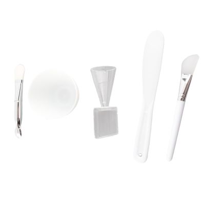 DIY Mask Tool Set, Mask Mixing Bowl with Measuring Cup Spoon, Scraper, Silicone and Soft Brush, Mud Mask DIY Tool Kit for Skin Care