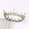 AVRYN Crown,Crystal Tiara,Hair Accessories,Princess Imperial Crown Bridal Tiara Imperial Crown Pearl Rhinestones Imperial Crown Headband Headpiece for Wedding Pageant Party (Color : As Shown) view 3