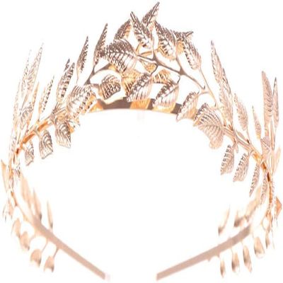 Crown,Crystal Tiara,Hair Accessories,Princess Imperial Crown 1pc Leaf Hair Hoop Imperial Crown Jewelry Alloy for Wedding Birthday Decor (Color : Golden)