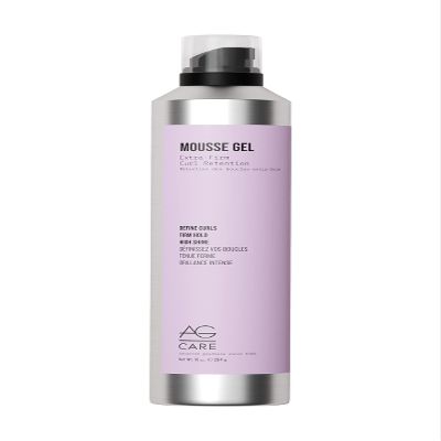 AG Care Curl Retention Mousse Gel with Exclusive Curl Creating Complex | Extra Firm Styling Mousse for Curly Hair, 10 Fl Oz