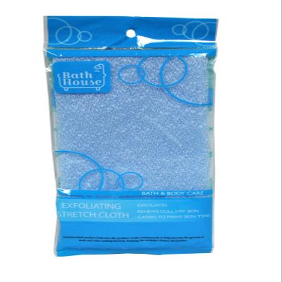Exfoliating Stretch Shower Cloth Blue