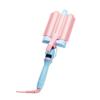 Flower Beauty 1.25" Tourmaline Ceramic Triple Barrel Curling Iron - Effortless Beach Waves, Simple Clamp, Adjustable Heat Setting view 1
