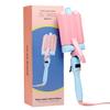 Flower Beauty 1.25" Tourmaline Ceramic Triple Barrel Curling Iron - Effortless Beach Waves, Simple Clamp, Adjustable Heat Setting view 2