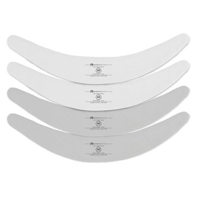 More of Me to Love Organic Cotton Tummy Liner 4-Pack (2 x Pearl White and 2 x Stone Gray) (Medium)