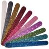 P2P Nails Glitter Colorful Nail File Strips - Manicure and Pedicure Nail Buffers - Double Sided Filers for Shaping and Smoothing Toenails and Fingernails (Regular, 10) view 1