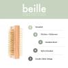 Beille Nail Brush for Cleaning Fingernails Dual-Sided Nail Scrub Beauty Tool view 3