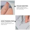 FOMIYES 6 Sheets of Self Learning Course Eyelash Grafted Workbook Beauty Eyelash Paper Beauty Eyelash Practice view 3
