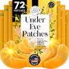 Live Wild Beauty Under Eye Patches (72 Patches) for Puffy Eyes and Dark Circles with Pure Collagen, 24K Gold Eye Gel Pad Masks for Reducing Eye Bags, Puffy Dark Circles, Wrinkles, and Fine Lines view 1