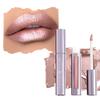 Runway Rogue Pearl Glam Long Wear Shimmer Liquid Lipstick, Metallic Nude/Pale-Pink Lipstick with Silver and Gold Shimmer, Soft Box view 1