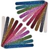 P2P Nails Glitter Colorful Nail File Strips - Manicure and Pedicure Nail Buffers - Double Sided Filers for Shaping and Smoothing Toenails and Fingernails (Regular, 20) view 1