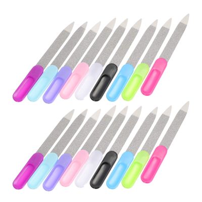 FRCOLOR Nail File Set 27pcs Metal Nail Nail Buffer Nail Cuticle Tool Stainless Steel Nail Files Polisher Files, Fingernails Nail File Buffer