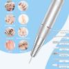 Portable Nail Drill Professional 35000 RPM, MOCOWIND Rechargeable Electric Nail File Machine E File for Acrylic Gel Polishing Removing, Cordless E-File with Bits Kit for Manicure Salon Home, Blue view 2
