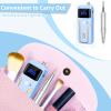 Portable Nail Drill Professional 35000 RPM, MOCOWIND Rechargeable Electric Nail File Machine E File for Acrylic Gel Polishing Removing, Cordless E-File with Bits Kit for Manicure Salon Home, Blue view 4