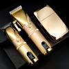 GLAMATIC BR Barbers Hair Clippers Gold for Men Full Metal Cordless Close Cutting T-Blade Trimmer with LED Display Professional Barbershop Barber Clipper Set Shaver Trimmer Razor Kit view 2