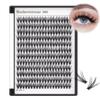 Bodermincer 7D/10D/20D/30D/40D/50D/60D/80D/100D Lash Cluster 240pcs D Curl Individual Cluster Eyelashes Fluffy false Eyelashes Extension Lash Cluster DIY at Home (30D-10mm) view 1