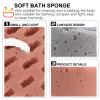 FOMIYES Body Bath Sponge 2pcs Shower Sponge Bath Scrubber Loofah Sponge for Women Men Adults Body Deep Cleansing view 4
