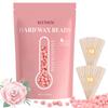 Hard Wax Hair Removal Beads - Painless Waxing for Sensitive Skin, Full Body Wax Beans with 20 Sticks for Women Men Bikini Brazilian, Armpit, Home Use (Rose, 1.1lb/17.6oz) view 1