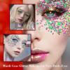 MEICOLY Purple and Gold Face Body Glitter Set, Mardi Gras Face Glitter,Mardi Gras Outfit for Women Kids,Mardi Gras Accessories for Carnival,Sparkly Chunky Glitter Makeup for Rave Festival view 3