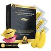 Bisou Bisou Bisou 16 Pairs Gold Under Eye Patches with 2 pieces of Lip Mask | Under Eye Mask Dark Circles and Puffiness | Wrinkles Patches with Hydrogel | Collagen Eye Pad view 1