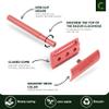 ZOMCHI Single Blade Double Edged Safety Razor with 5 Safety Razor Blades, Metal Razor for Men & Women, Single Blade Razor  Light Coral view 2