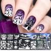 Halloween Nail Stamper Kit: 6 Pcs Stamp Template Plates with 1 Stamper, 1 Scraper - Horror, Ghost, Pumpkin, Skull, Bone Images - DIY Nail Art Set view 3