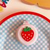 1pcs Small Makeup Mirror Cute Cushion Comb Cartton Girl Mini Folding Silicone Single-Sided Portable Round Mirror (A5) view 1