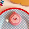 1pcs Small Makeup Mirror Cute Cushion Comb Cartton Girl Mini Folding Silicone Single-Sided Portable Round Mirror (A1) view 1