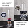Coward 2 Pcs/Set Clear Acrylic Scrunchie Holder Hair Ties Accessories Organizer Jewelry Bracelet Display Stand For Girls (Acrylic 10.6 inch tall) view 2