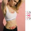 Maripabon Sexy Temporary Tattoos for Women Ladies 20 Sheets Large Black Red Navel Tattoo Stickers Stomach Waist Butt Lower Back Naughty Tattoos view 4