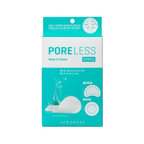 Acropass PORELESS Pore care, Tightening Pores, Oil control, Blackheads care (2 Bubble Wash-off Masks + 2 circular patches + 2 semicircular patches)